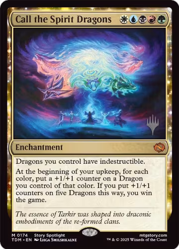 Call the Spirit Dragons (174), Promo Pack: Tarkir: Dragonstorm — Magic card price