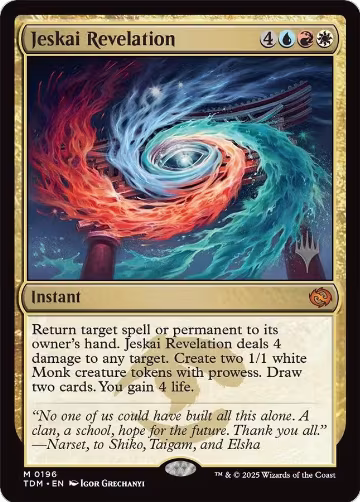 Jeskai Revelation (196), Promo Pack: Tarkir: Dragonstorm — Magic card price
