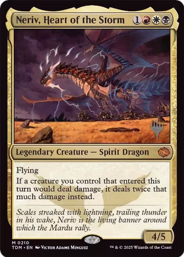 Neriv, Heart of the Storm (210), Promo Pack: Tarkir: Dragonstorm — Magic card price