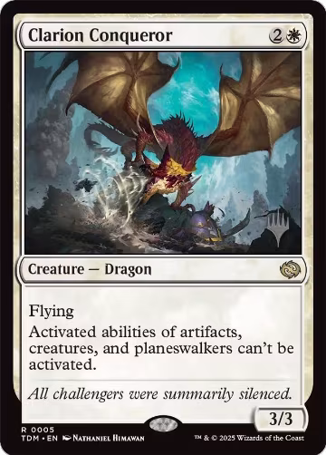 Clarion Conqueror (5), Promo Pack: Tarkir: Dragonstorm — Magic card price