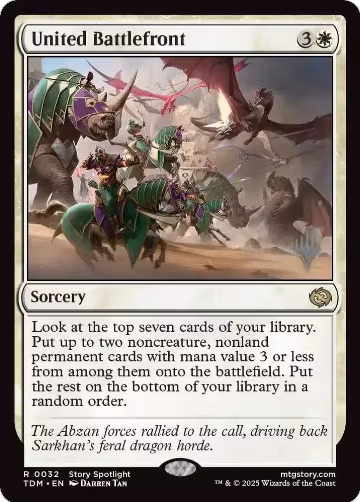 United Battlefront (32), Promo Pack: Tarkir: Dragonstorm — Magic card price
