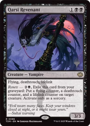 Qarsi Revenant (86), Promo Pack: Tarkir: Dragonstorm — Magic card price