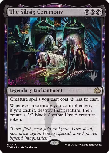 The Sibsig Ceremony (91), Promo Pack: Tarkir: Dragonstorm — Magic card price