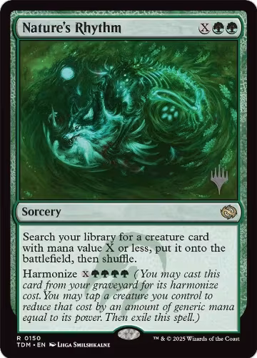 Nature's Rhythm (150), Promo Pack: Tarkir: Dragonstorm — Magic card price