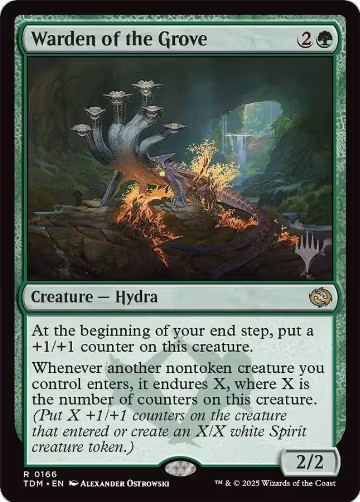 Warden of the Grove (166), Promo Pack: Tarkir: Dragonstorm — Magic card price