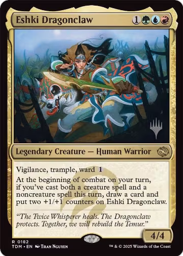 Eshki Dragonclaw (182), Promo Pack: Tarkir: Dragonstorm — Magic card price