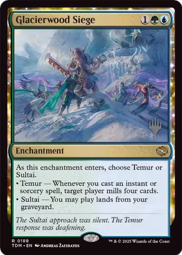 Glacierwood Siege (189), Promo Pack: Tarkir: Dragonstorm — Magic card price