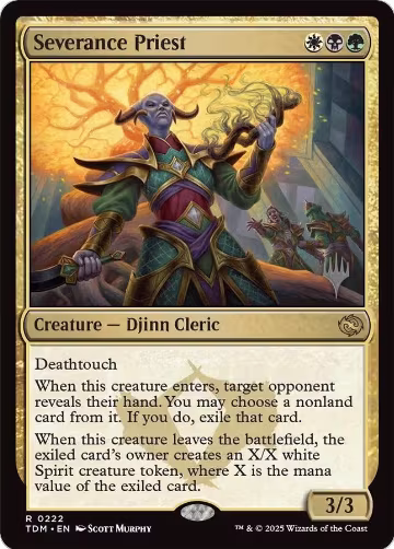 Severance Priest (222), Promo Pack: Tarkir: Dragonstorm — Magic card price