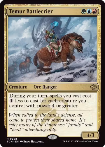 Temur Battlecrier (228), Promo Pack: Tarkir: Dragonstorm — Magic card price