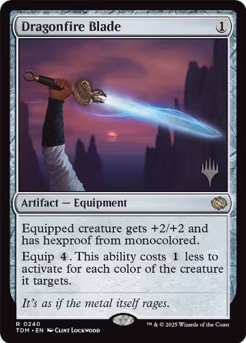 Dragonfire Blade (240), Promo Pack: Tarkir: Dragonstorm — Magic card price