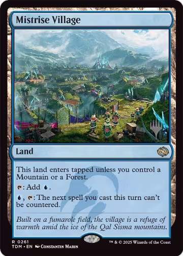 Mistrise Village (261), Promo Pack: Tarkir: Dragonstorm — Magic card price