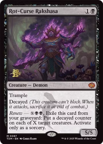 Rot-Curse Rakshasa (87), Prerelease Cards — Magic card price