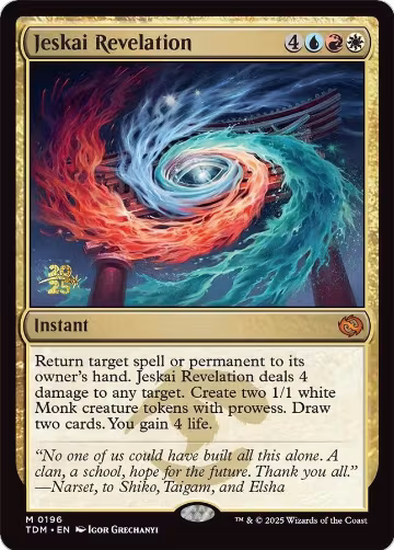 Jeskai Revelation (196), Prerelease Cards — Magic card price