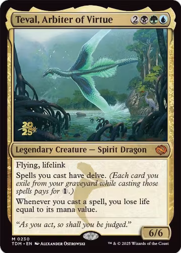 Teval, Arbiter of Virtue (230), Prerelease Cards — Magic card price