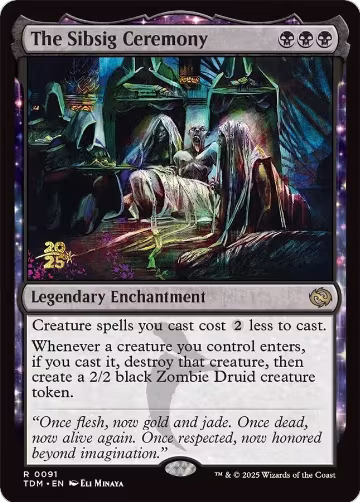 The Sibsig Ceremony (91), Prerelease Cards — Magic card price