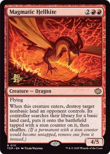 Magmatic Hellkite (111), Prerelease Cards — Magic card price