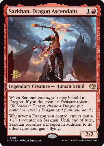 Sarkhan, Dragon Ascendant (118), Prerelease Cards — Magic card price
