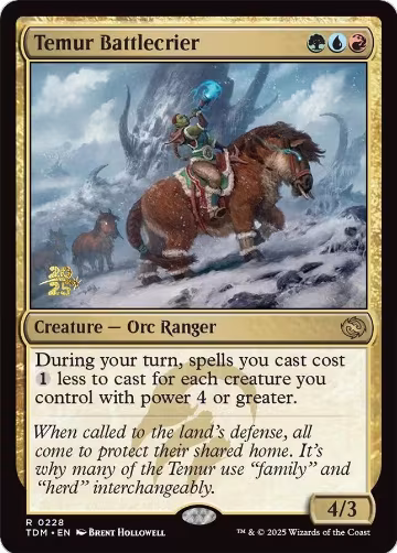 Temur Battlecrier (228), Prerelease Cards — Magic card price