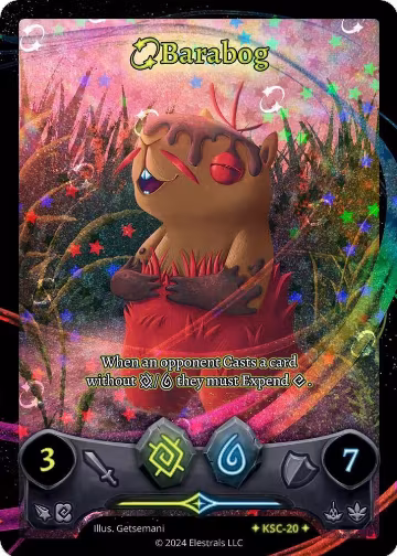 Barabog (Full Art) (Stellar) (KSC-20), Clash! Promos — Elestrals card price