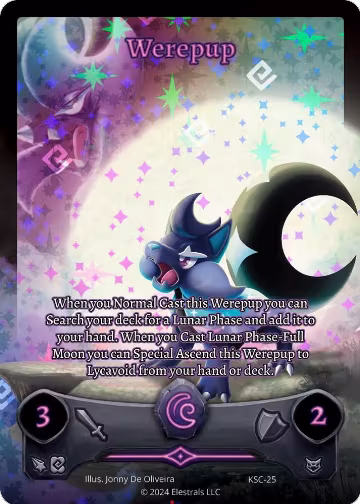 Werepup (Full Art) (KSC-25), Clash! Promos — Elestrals card price