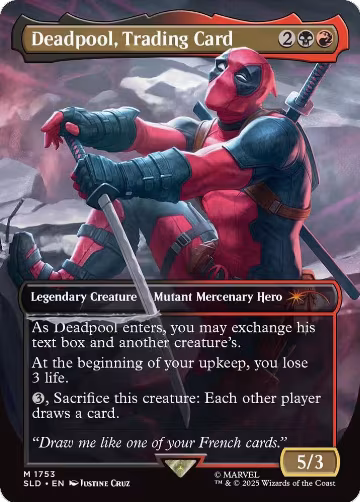 Deadpool, Trading Card (1753) (1753), Secret Lair Drop Series — Magic card price