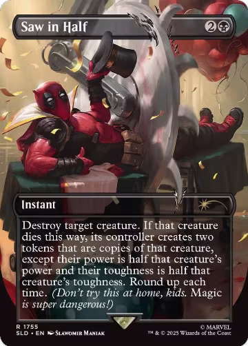 Saw in Half (1755), Secret Lair Drop Series — Magic card price