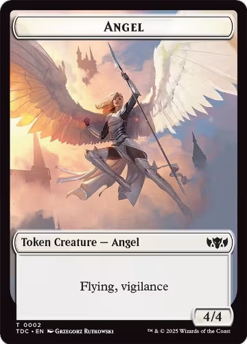 Angel // Spirit Double-Sided Token (2 // 6), Commander: Tarkir: Dragonstorm — Magic card price