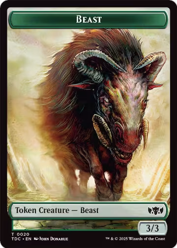 Beast // Treasure Double-Sided Token (20 // 16), Commander: Tarkir: Dragonstorm — Magic card price