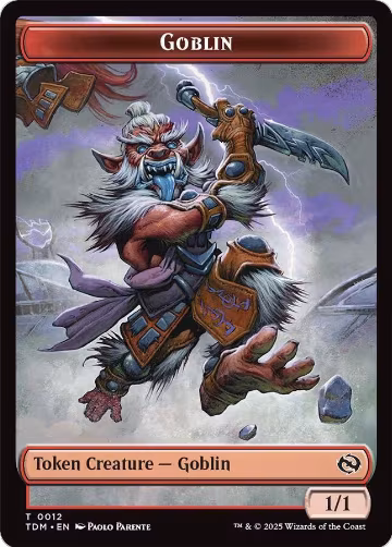 Goblin // Soldier (0004) Double-Sided Token (12 // 4), Tarkir: Dragonstorm — Magic card price