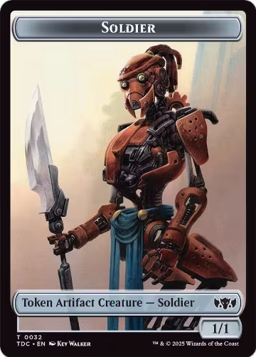 Soldier (0032) // Copy Double-Sided Token (32 // 1), Commander: Tarkir: Dragonstorm — Magic card price
