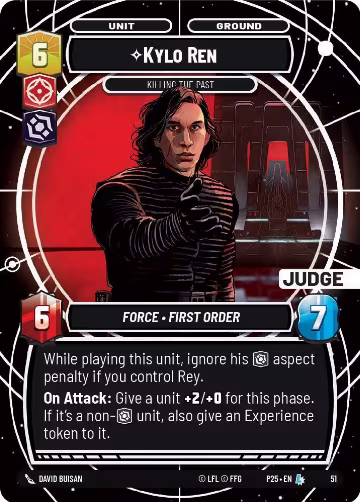 Kylo Ren - Killing the Past (51), Judge Promos — Star Wars card price