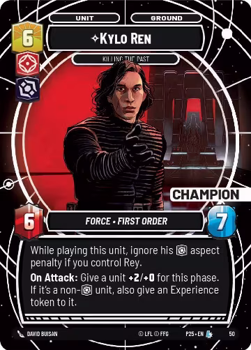 Kylo Ren - Killing the Past (Champion) (50), Organized Play Promos — Star Wars card price