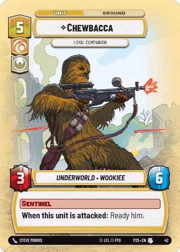 Chewbacca - Loyal Companion (42), Organized Play Promos — Star Wars card price