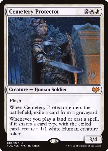 Cemetery Protector (6), Promo Pack: Aetherdrift — Magic card price