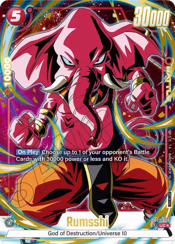 Rumsshi (Alternate Art) (Limited Pack 01) (FB02-029), Tournament and Championship Promos — DB Fusion card price