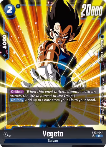 Vegeta (Limited Pack 01) (FB03-047), Tournament and Championship Promos — DB Fusion card price