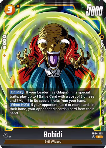 Babidi (Limited Pack 01) (FB04-085), Tournament and Championship Promos — DB Fusion card price