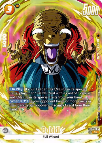 Babidi (Alternate Art) (Limited Pack 01) (FB04-085), Tournament and Championship Promos — DB Fusion card price