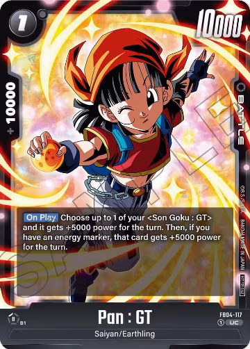 Pan : GT (Limited Pack 01) (FB04-117), Tournament and Championship Promos — DB Fusion card price