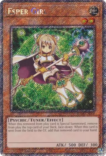Esper Girl (Platinum Secret Rare) (RA04-EN006), Quarter Century Stampede — Yu-Gi-Oh! card price