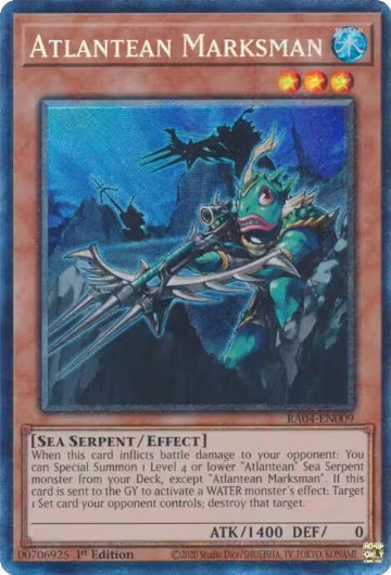 Atlantean Marksman (PCR) (RA04-EN009), Quarter Century Stampede — Yu-Gi-Oh! card price