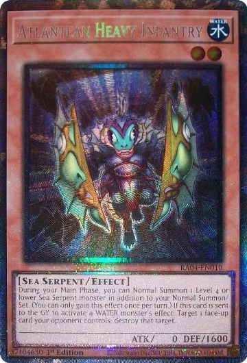 Atlantean Heavy Infantry (PCR) (RA04-EN010), Quarter Century Stampede — Yu-Gi-Oh! card price
