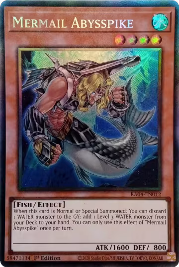 Mermail Abysspike (PCR) (RA04-EN012), Quarter Century Stampede — Yu-Gi-Oh! card price