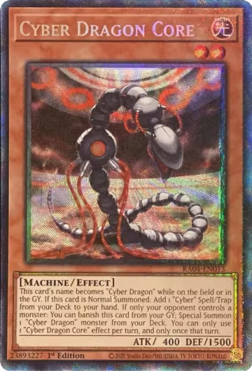 Cyber Dragon Core (PCR) (RA04-EN013), Quarter Century Stampede — Yu-Gi-Oh! card price