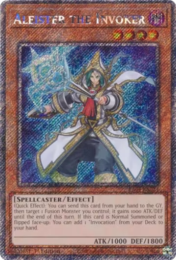 Aleister the Invoker (Alternate Art) (Platinum Secret Rare) (RA04-EN024), Quarter Century Stampede — Yu-Gi-Oh! card price