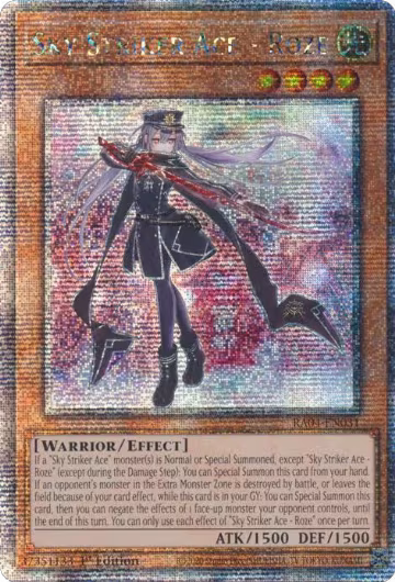 Sky Striker Ace - Roze (Quarter Century Secret Rare) (RA04-EN031), Quarter Century Stampede — Yu-Gi-Oh! card price