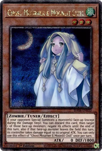 Ghost Mourner & Moonlit Chill (Quarter Century Secret Rare) (RA04-EN033), Quarter Century Stampede — Yu-Gi-Oh! card price
