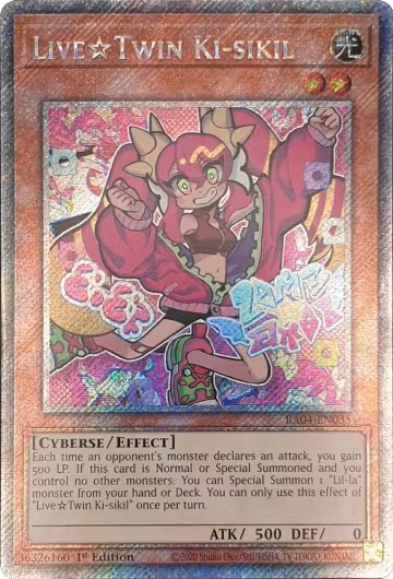 Live Twin Ki-sikil (Platinum Secret Rare) (RA04-EN035), Quarter Century Stampede — Yu-Gi-Oh! card price