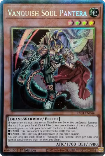 Vanquish Soul Pantera (PCR) (RA04-EN044), Quarter Century Stampede — Yu-Gi-Oh! card price