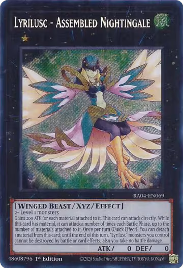 Lyrilusc - Assembled Nightingale (Secret Rare) (RA04-EN069), Quarter Century Stampede — Yu-Gi-Oh! card price